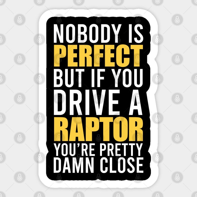 Raptor Owners Sticker by VrumVrum